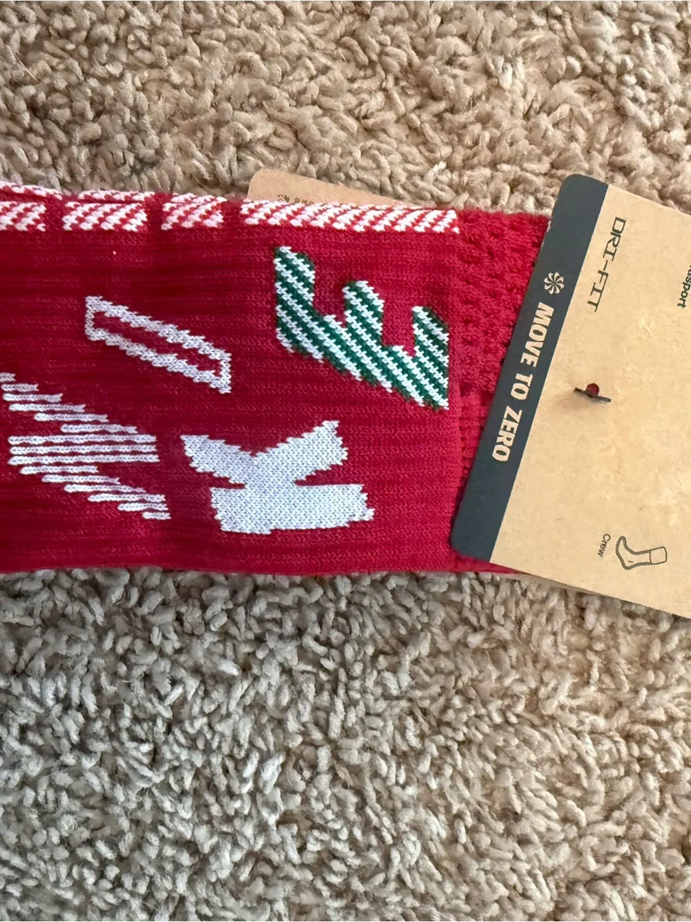Nike  youth Red Dri-FIT Crew Socks